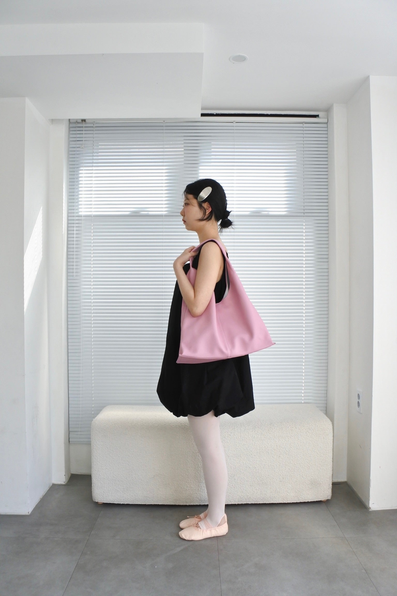 Pink Leather Hobo bag