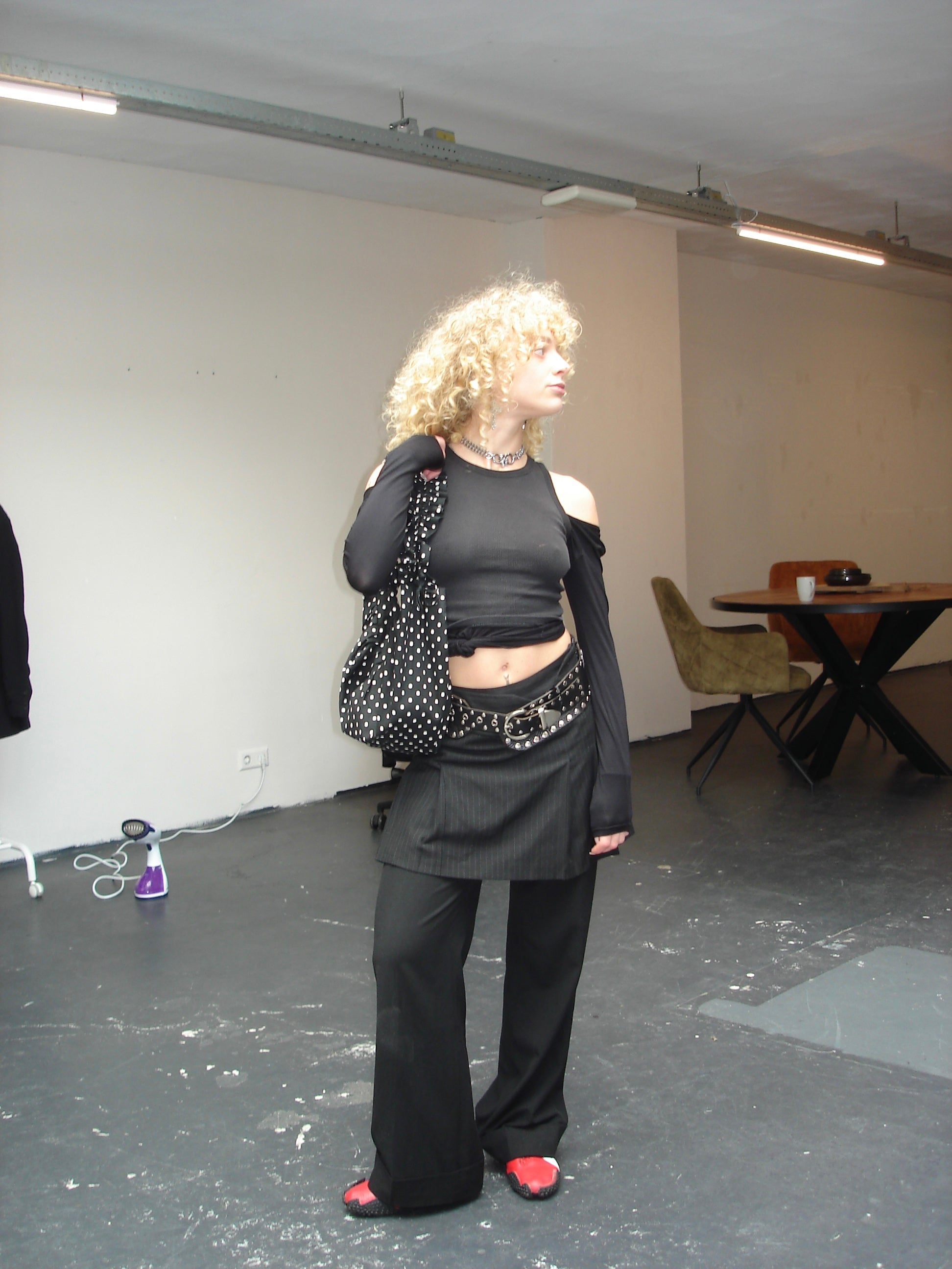 Polka Dot Ruffle bag