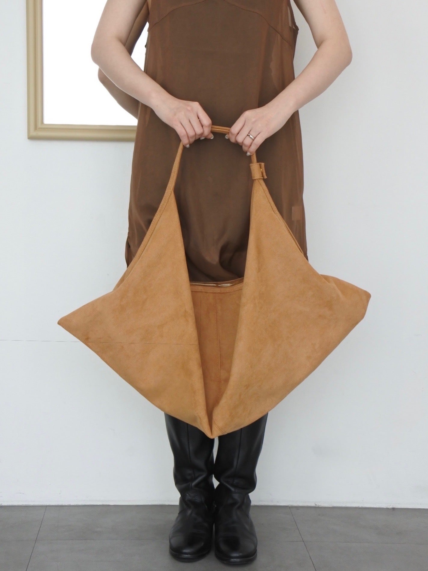 Camel Maxi Croissant Bag