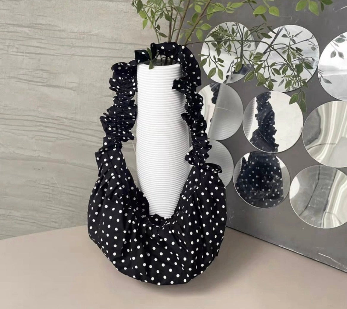 Polka Dot Ruffle Crossbody bag