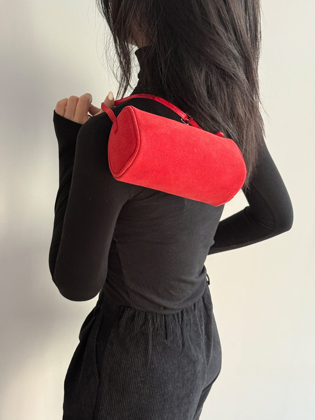 Red Suede Mini Bag