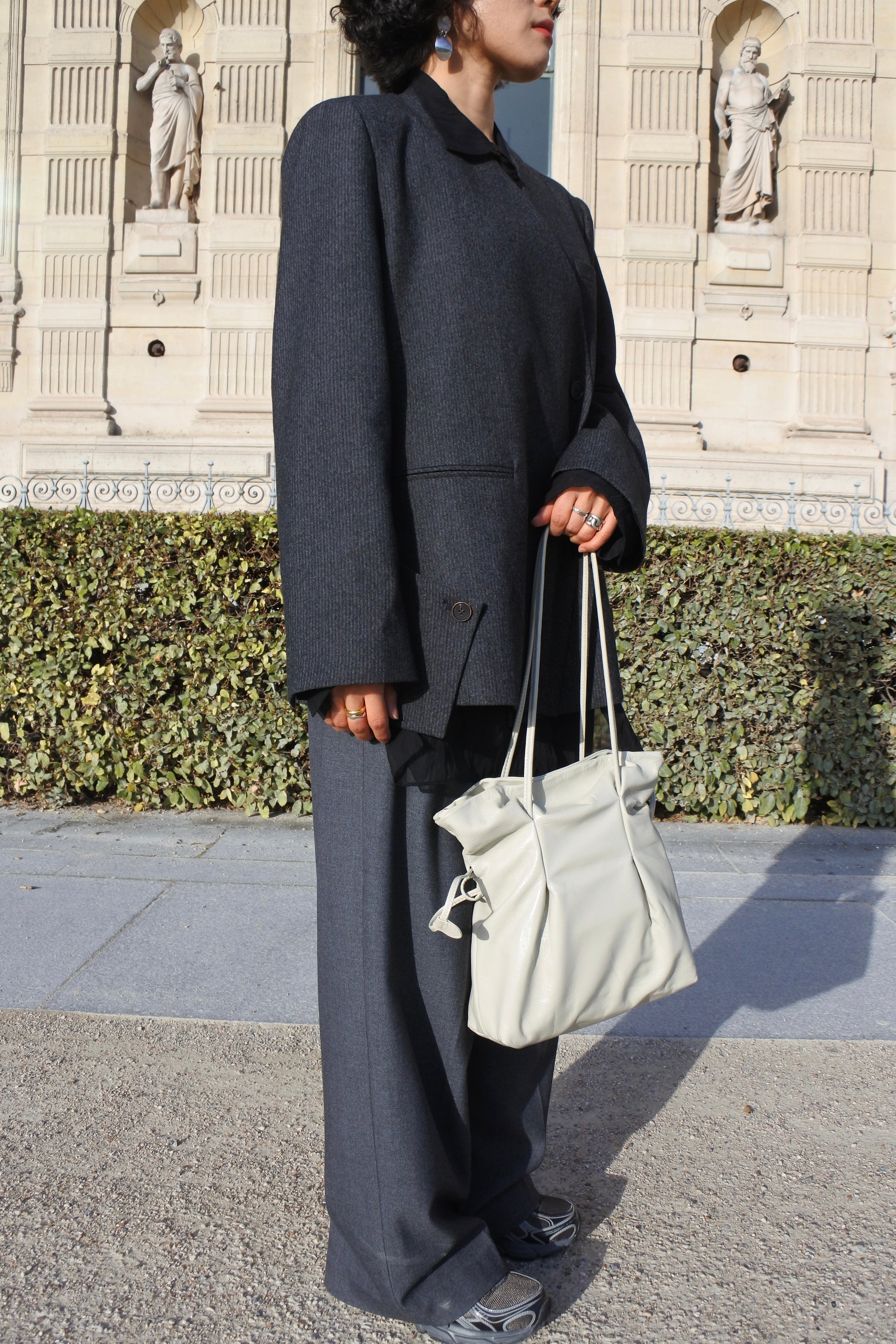 Eggshell French Leather Bag