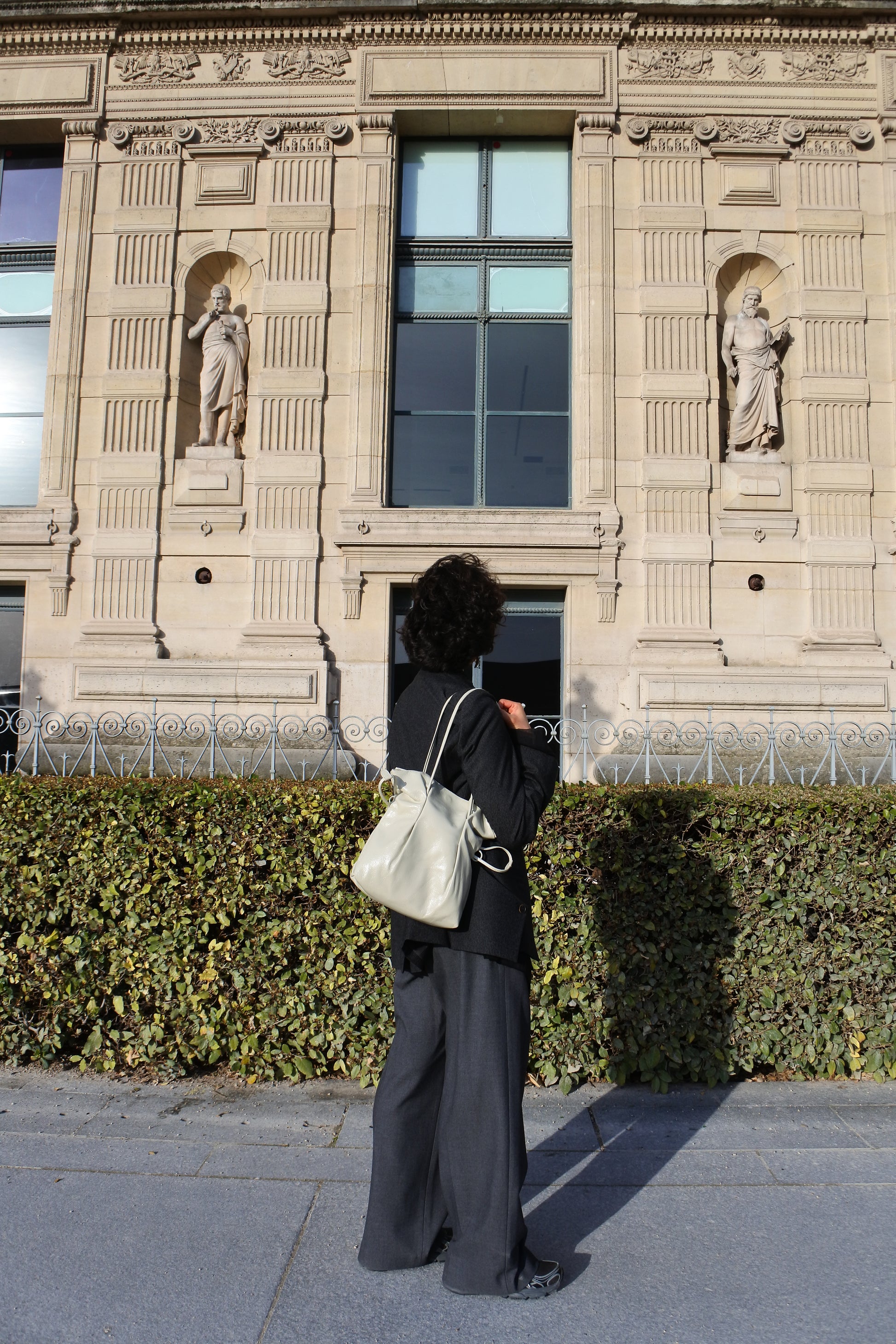 Eggshell French Leather Bag