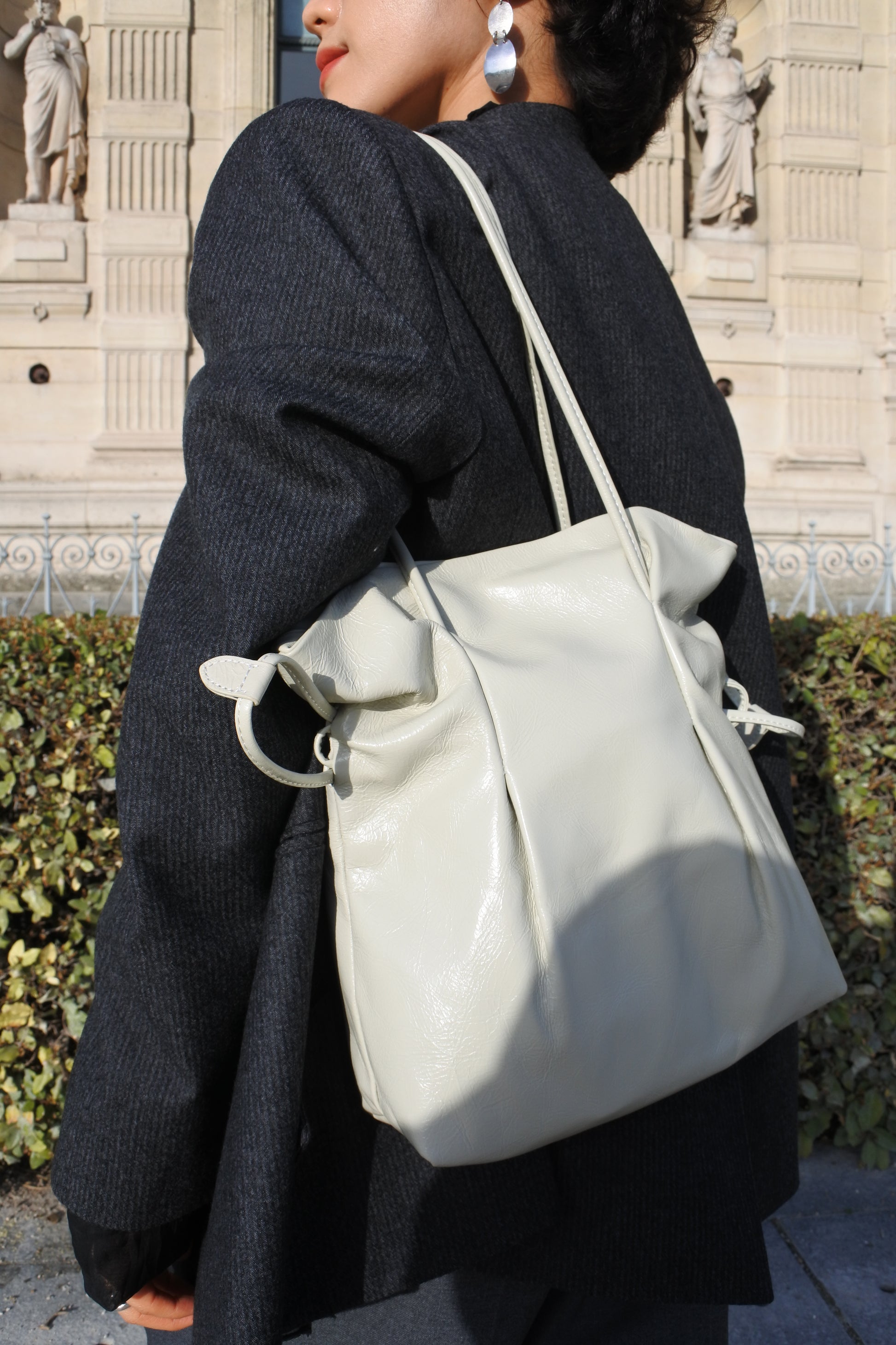 Eggshell French Leather Bag