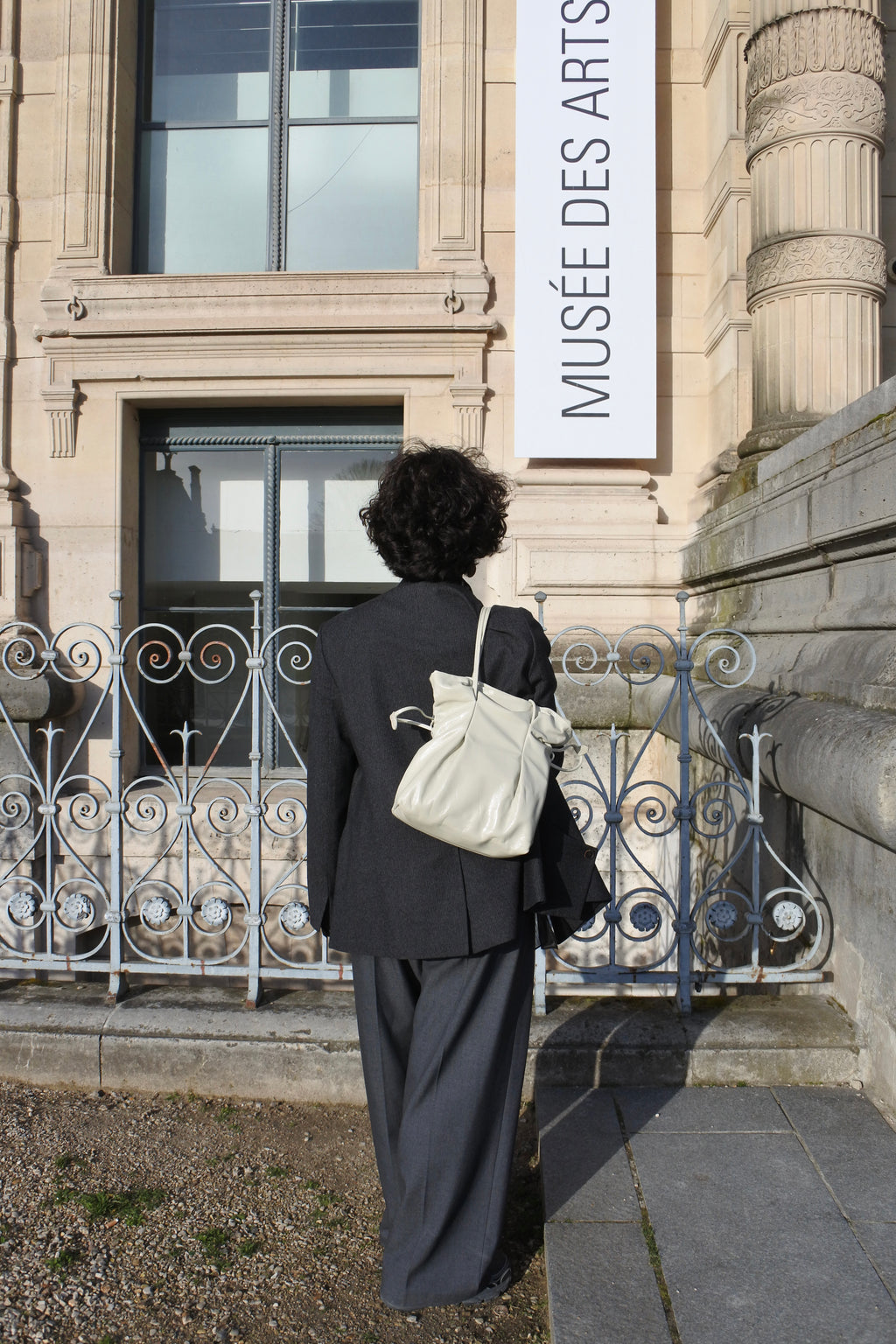 Eggshell French Leather Bag