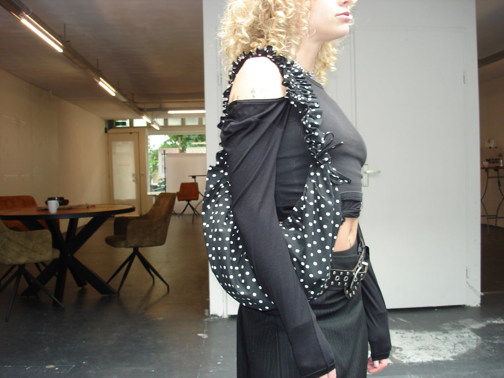 Polka Dot Ruffle bag