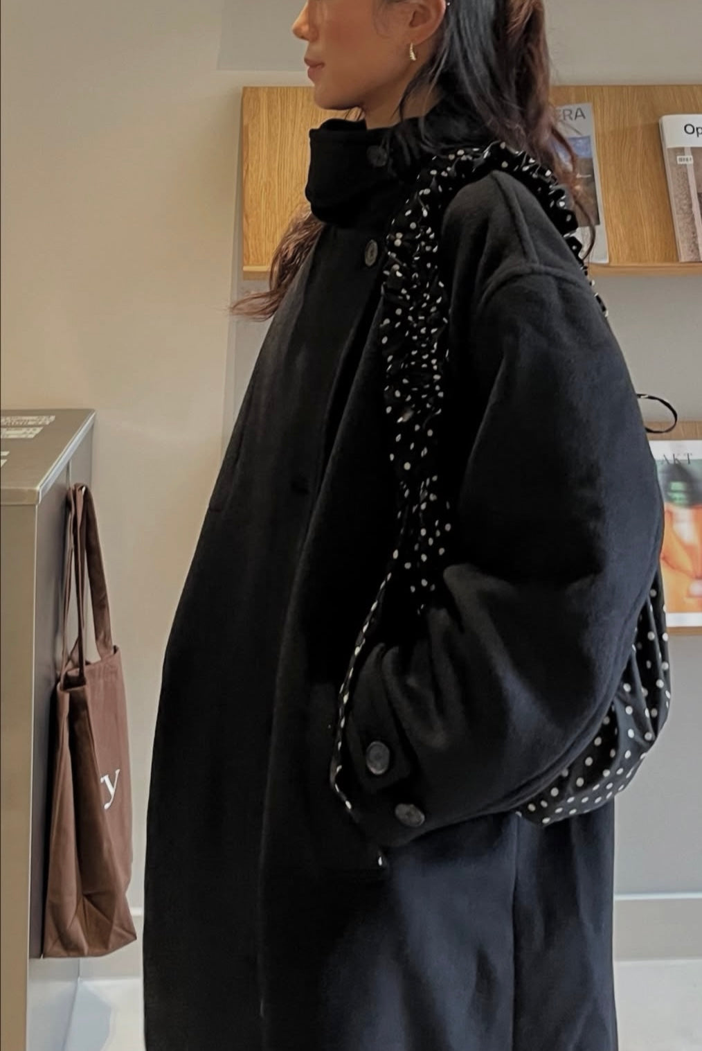 Polka Dot Ruffle bag