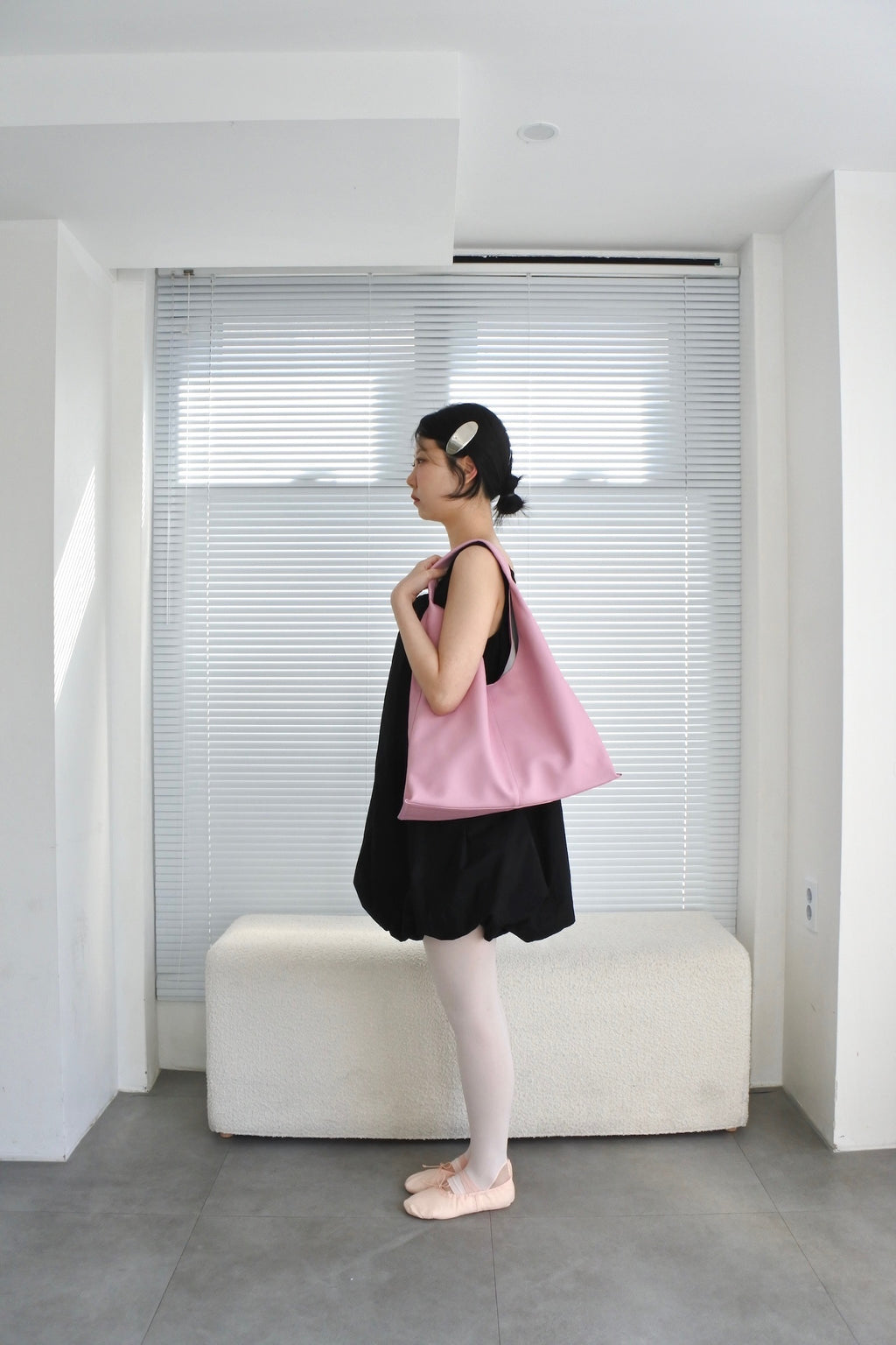Pink Leather Hobo bag
