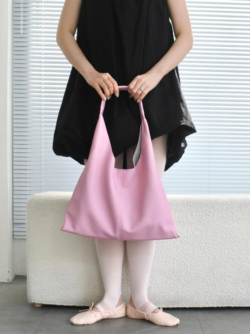 Pink Leather Hobo bag