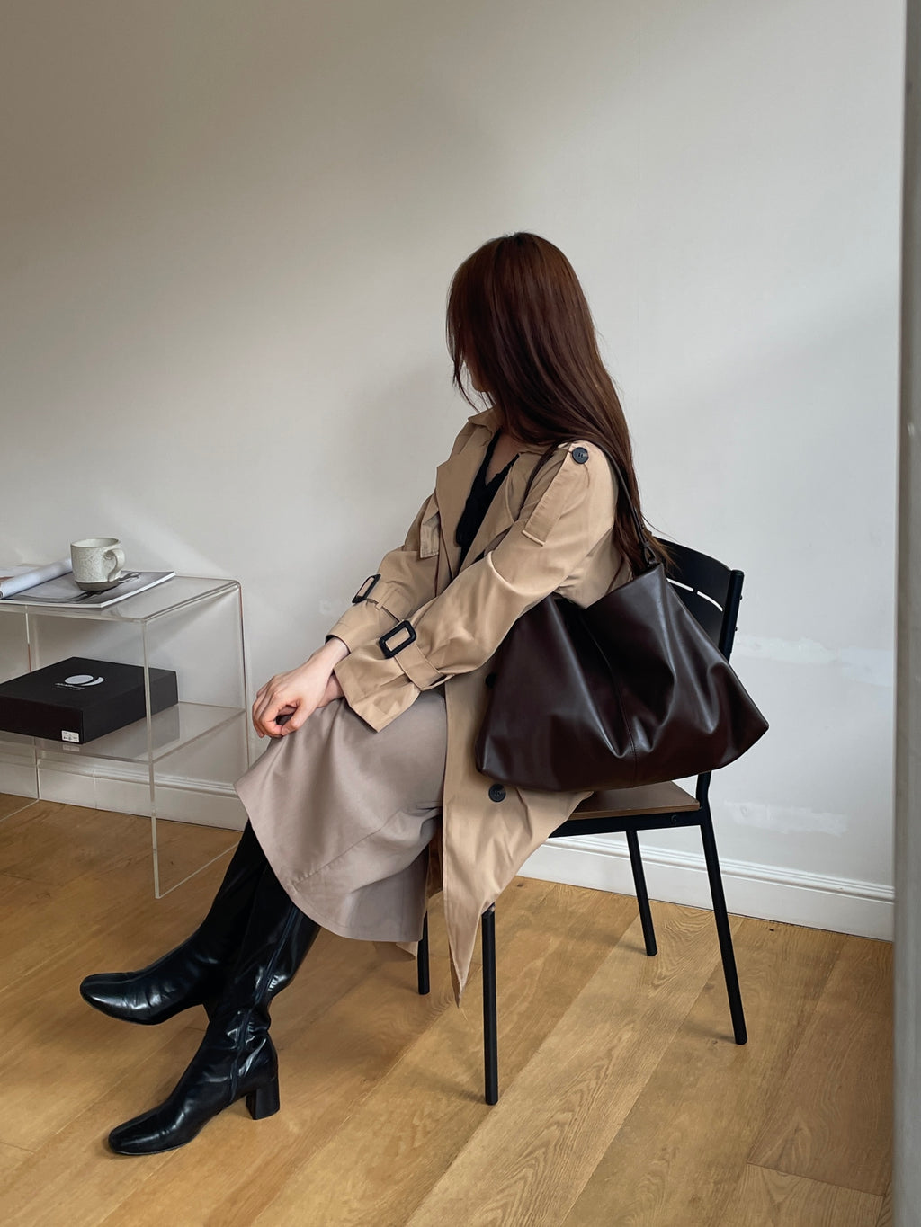 Chocolate leather
