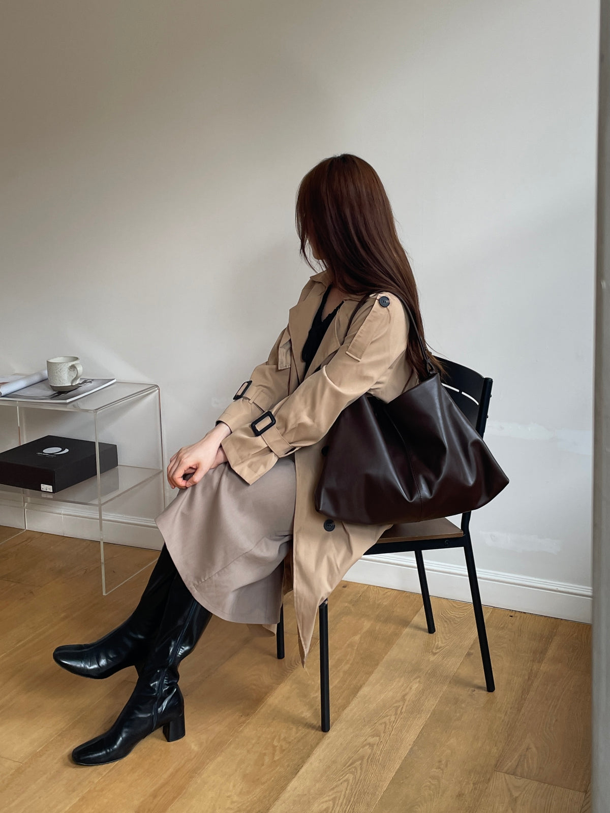 Chocolate leather