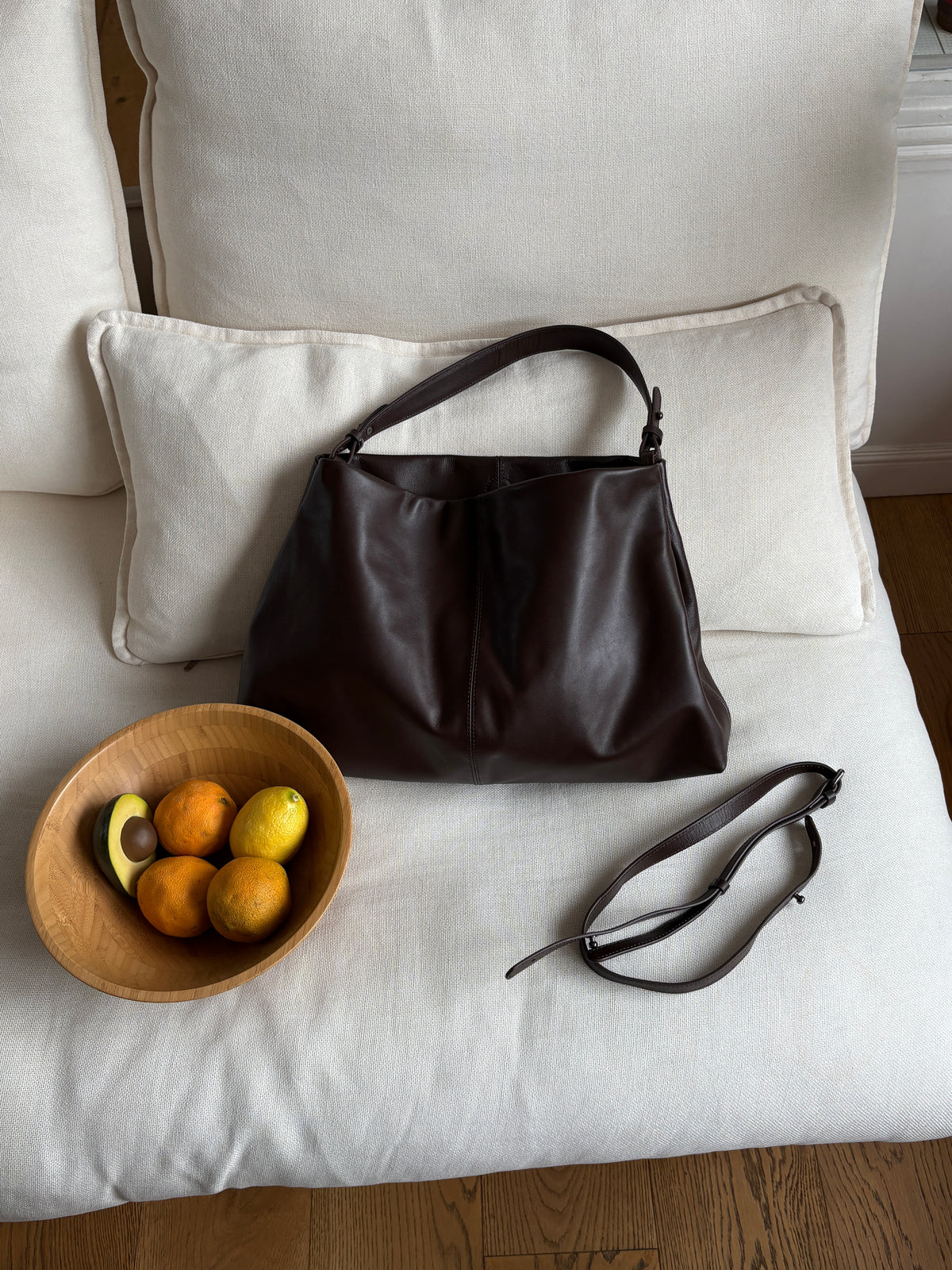Big leather tote